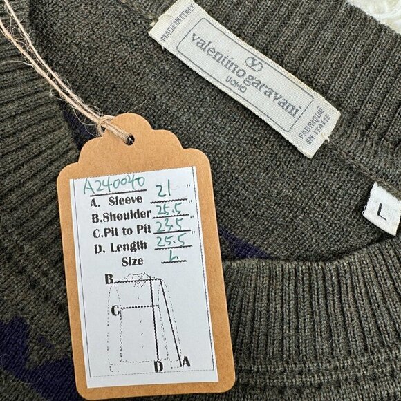 Unisex Vintage Valentino sweater 100% LANA wool - Picture 3 of 11